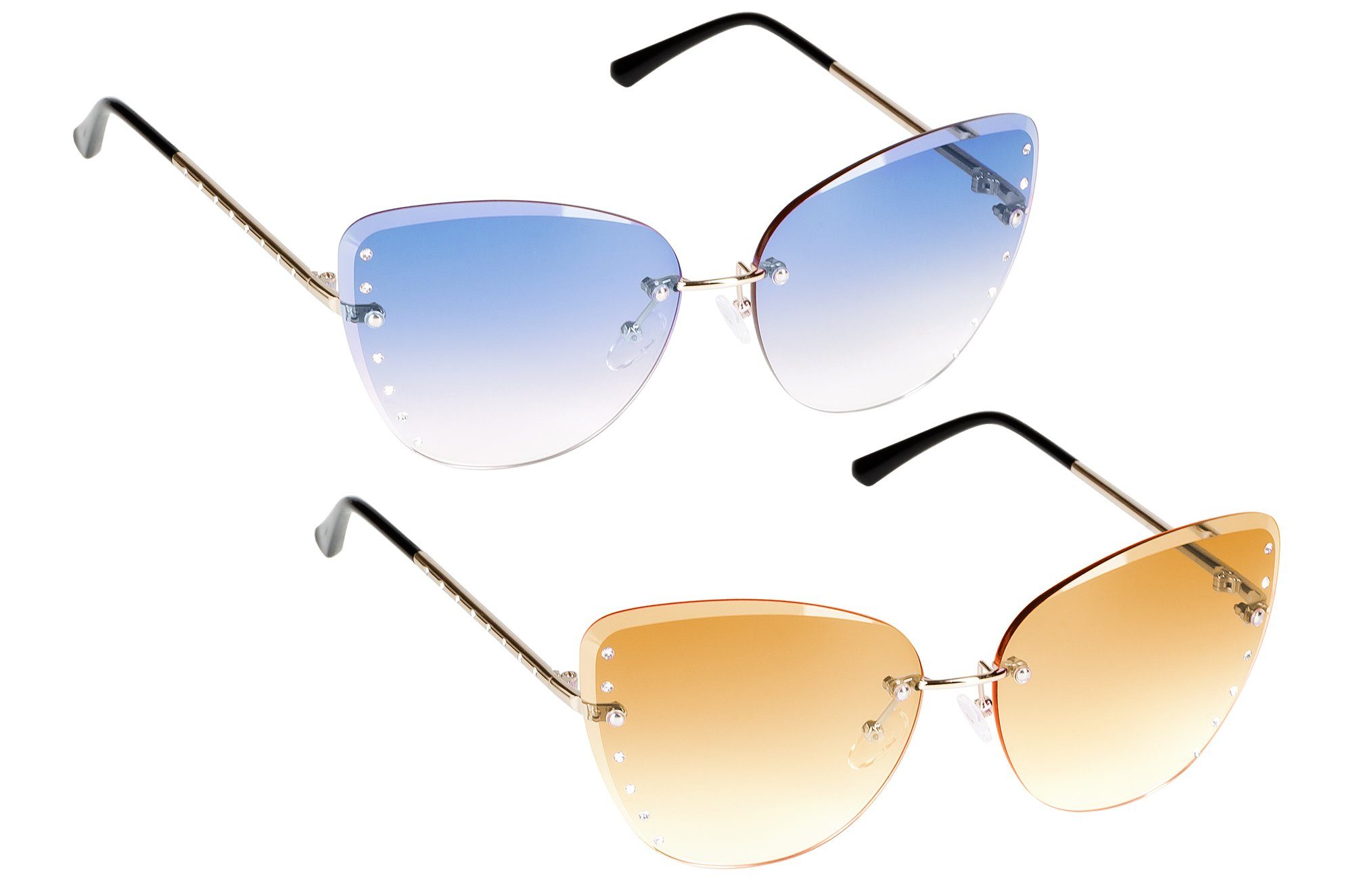 UrbanSky Sonnenbrille Sofia (2er-Pack, Sonnenbrillen-Set mit Einstecketuis) günstig online kaufen