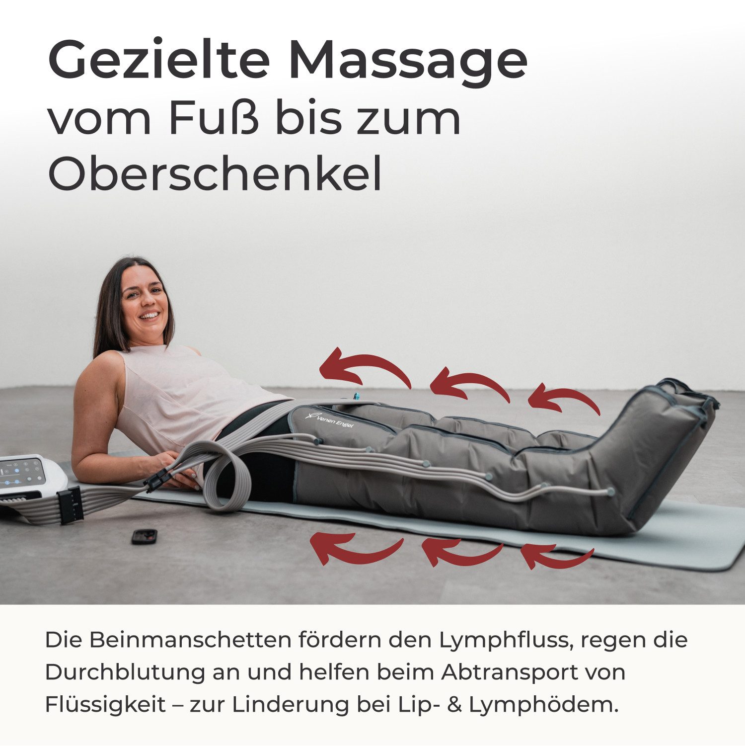 Venen Engel Massagegerät Venen Engel 6 Premium mit Beinmanschette, Medizinisch zertifiziert