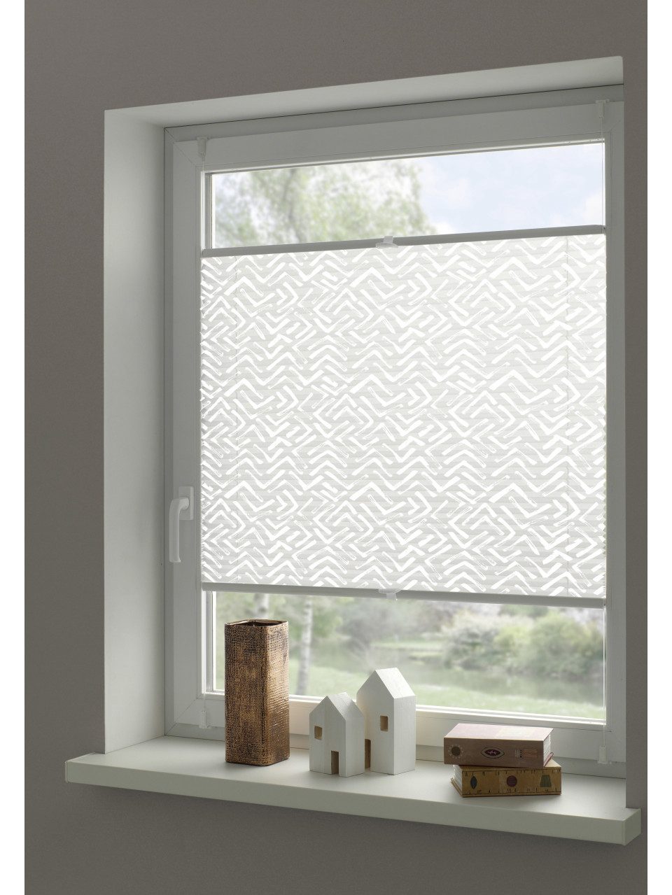 GARDINIA Plissee Gardinia Plissee weiß Lissy Pigment