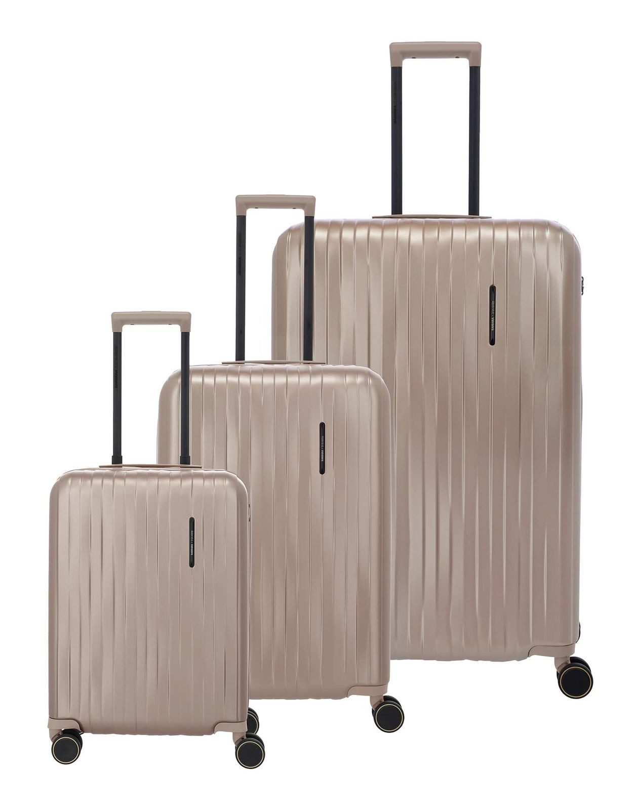 travelite Trolleyset 4W Trolley-Set L / M / S, 4 Rollen, (Set, 3 tlg)