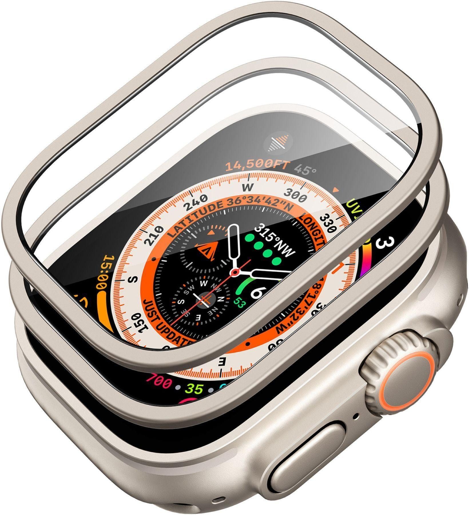 ESR Displayschutzglas Armorite für Apple Watch Ultra, Apple Watch Ultra 2, Apple Watch Ultra 3 (49mm), 2 Stück, 2er Pack, 50Kg Schlagfest, keine Luftblasen