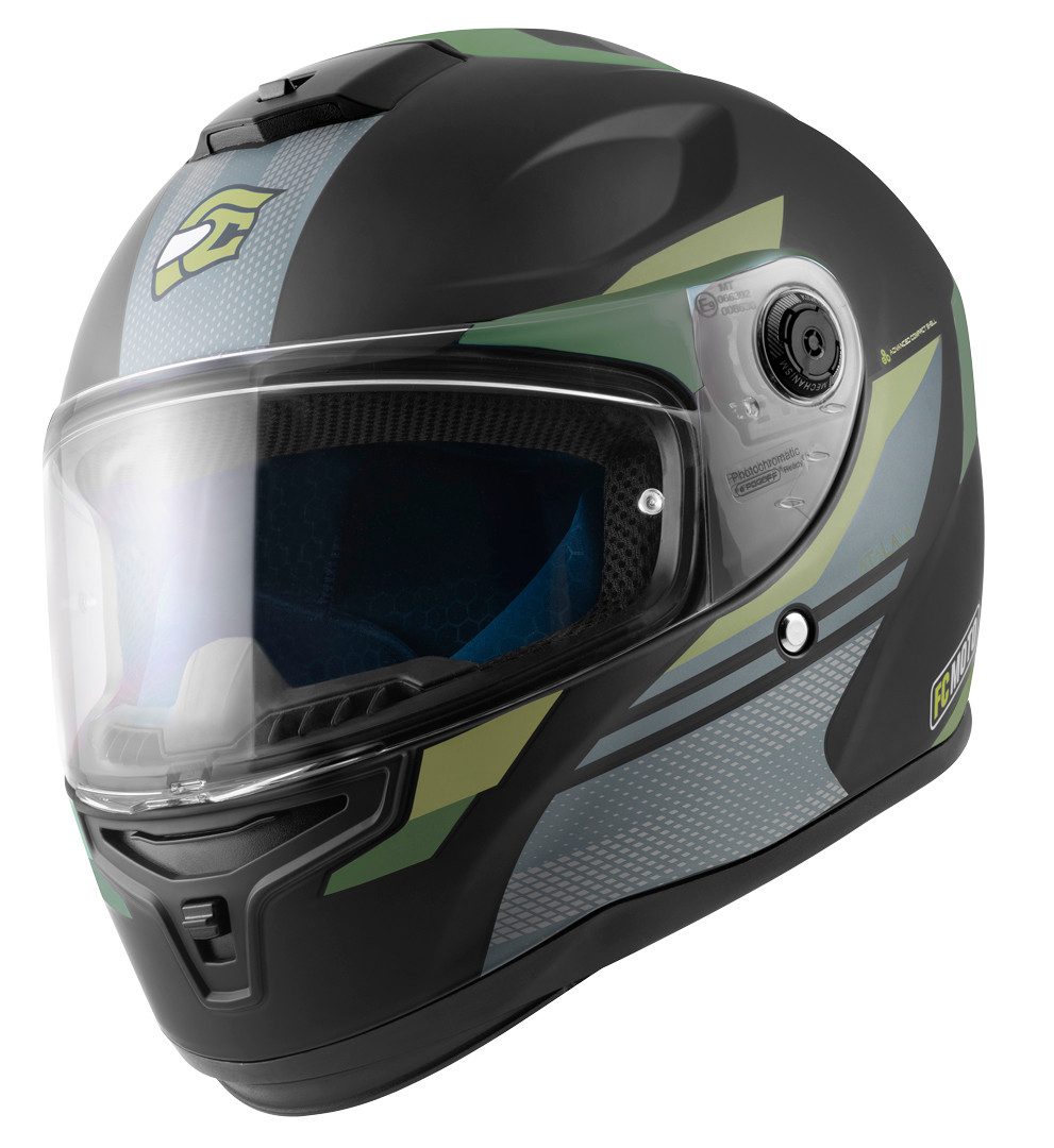 FC-Moto Motorradhelm FF114B Zeron Helm, vorbereitet für Pinlockscheibe