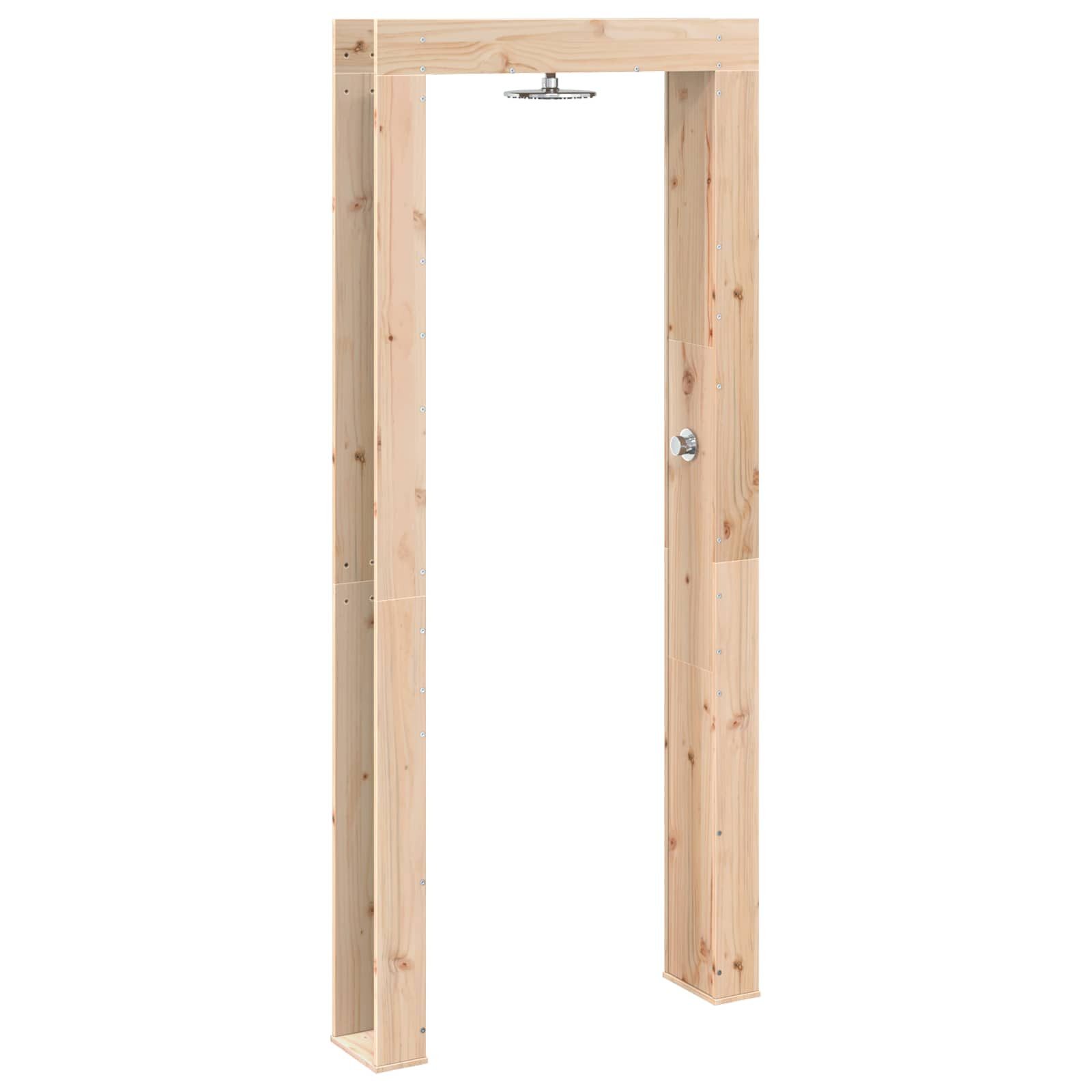 vidaXL Gartendusche 99 x 23 x 226 cm Gartendusche Outdoor-Dusche 226 cm Massivholz Kiefer