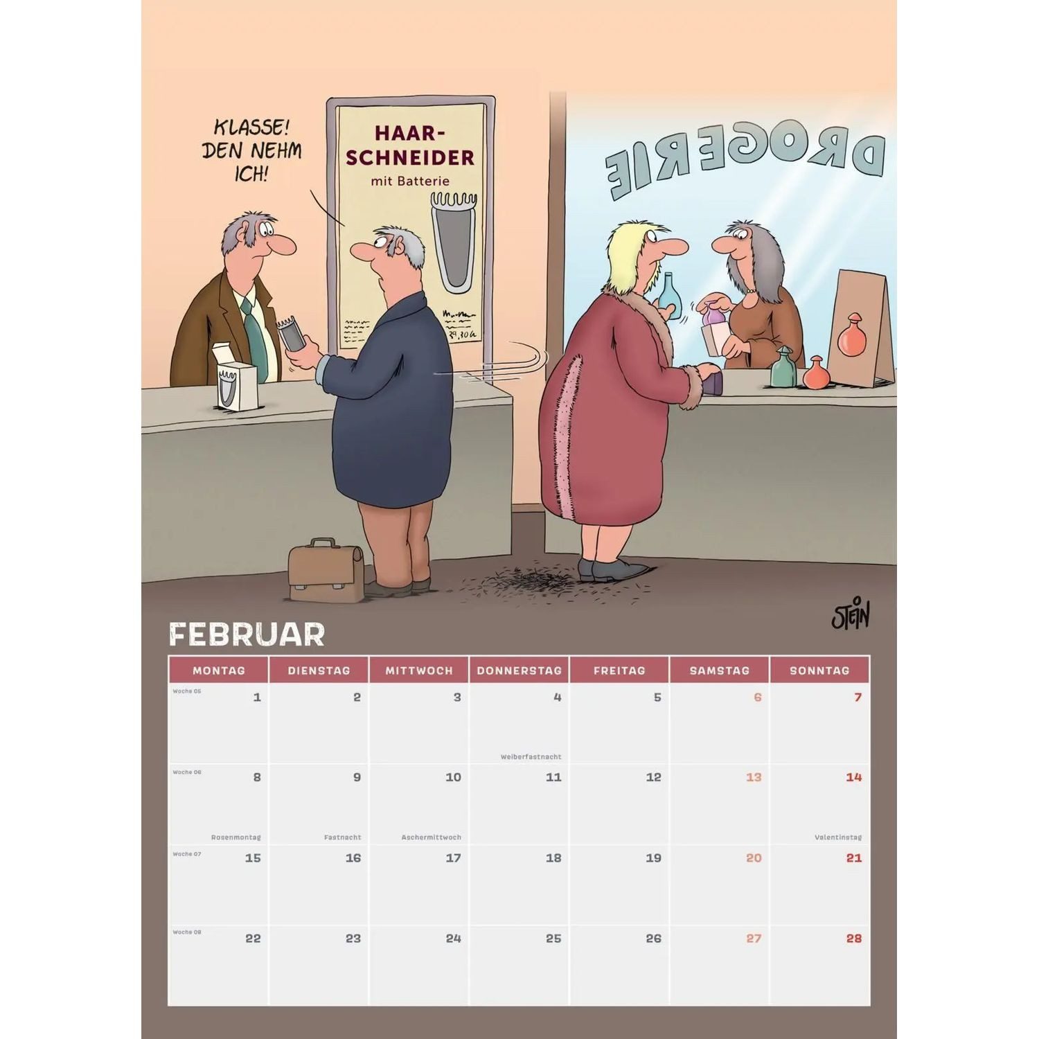 Lappan Verlag Wandkalender Uli Stein Männer Kalender 2027: Monatskalender für die Wand – Bild 5 von 5