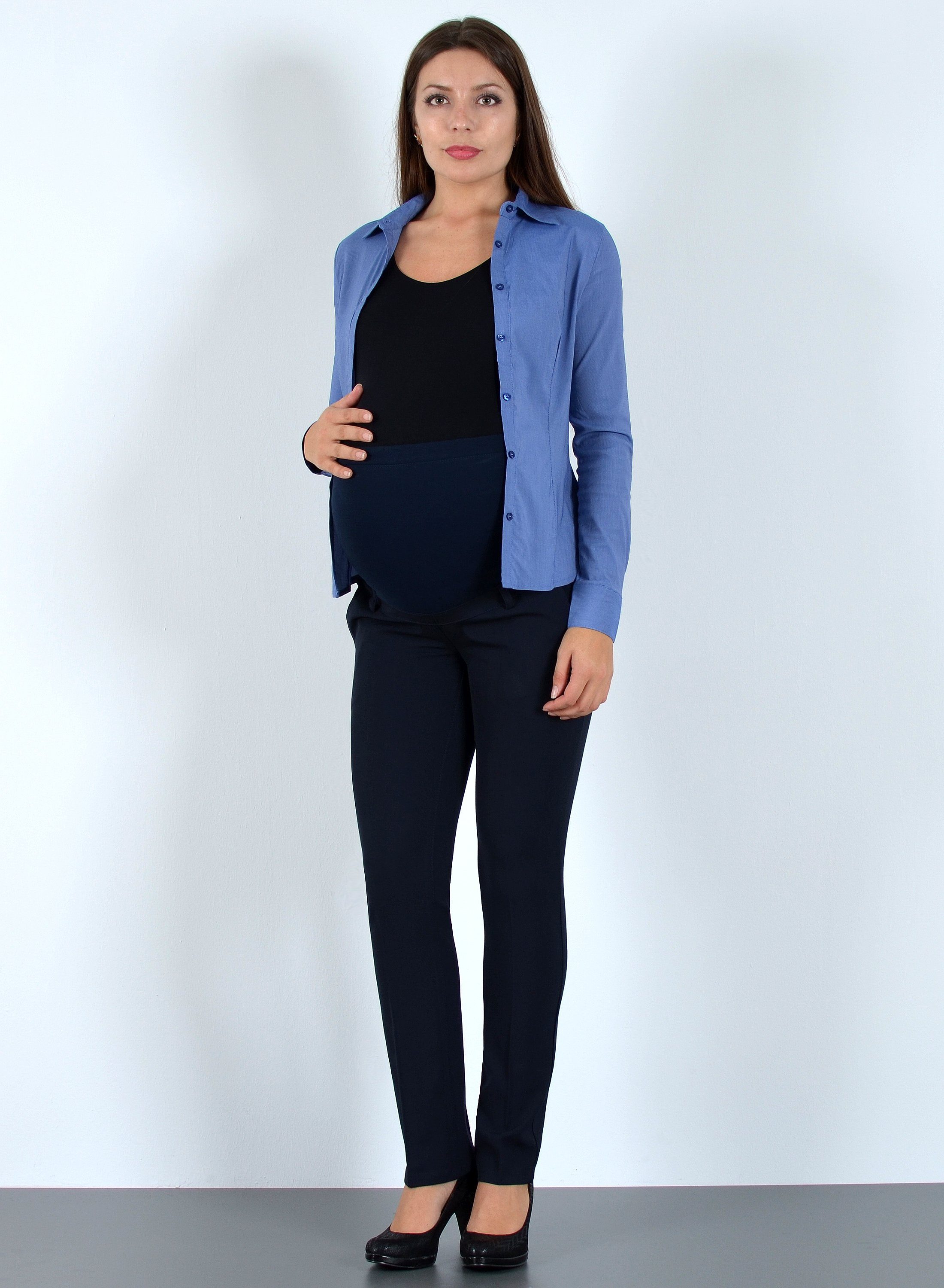 ESRA Umstandshose J490 Umstandsmode Hose Damen Stretch Schwangerschaftshose günstig online kaufen