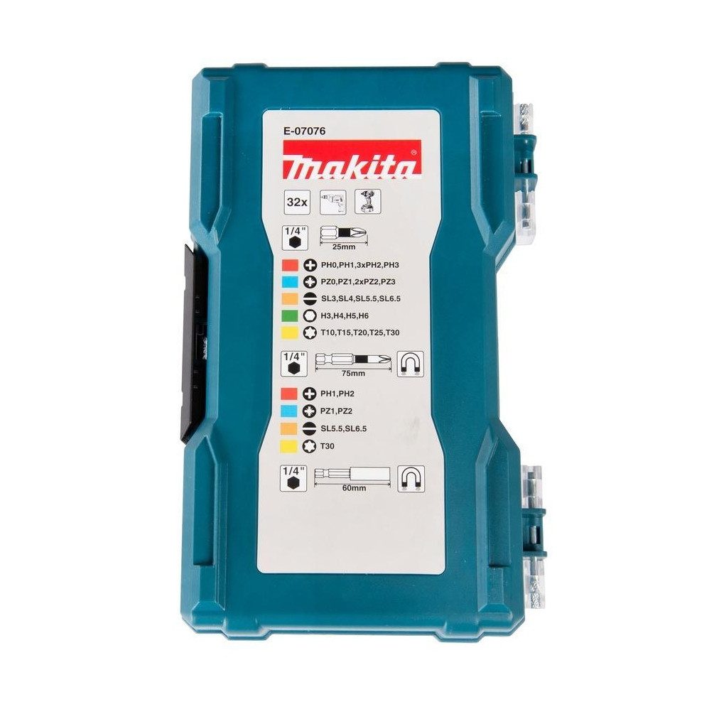 Makita Bit-Set Bit-Set E-07076 in Box 32 teilig 75 x 25 mm lang, in Box – Bild 5 von 5