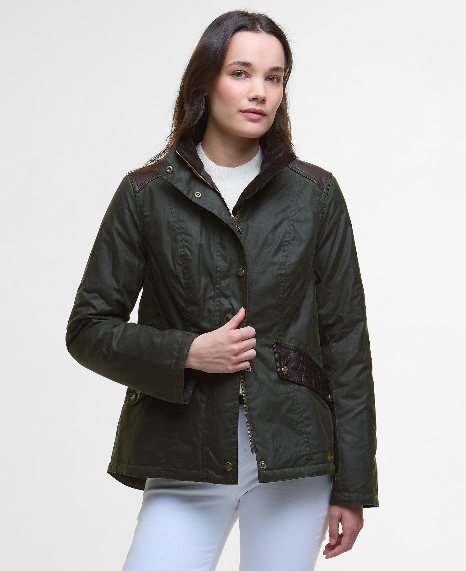 Barbour Outdoorjacke BARBOUR Wachsjacke Fern Olive