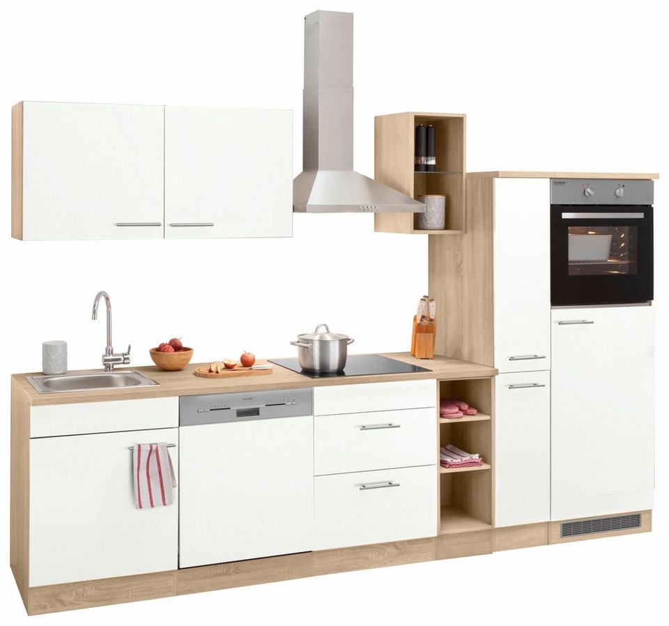 OPTIFIT Küchenzeile Kalmar, ohne E-Geräte, Breite 300 cm, Türanschlag  rechts oder links möglich