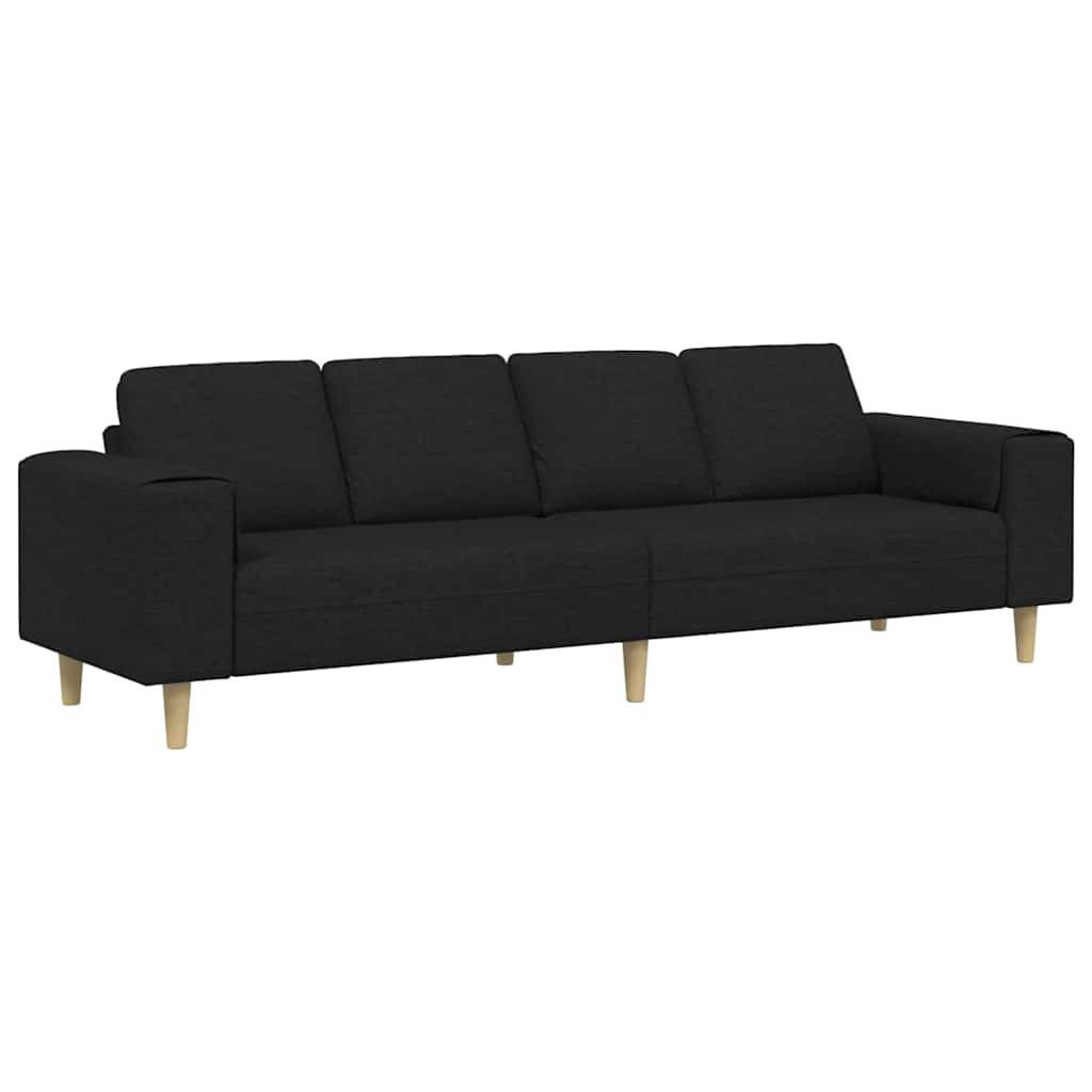 vidaXL Sofa Sofa Set Schwarz Stoff, 1 Teile günstig online kaufen