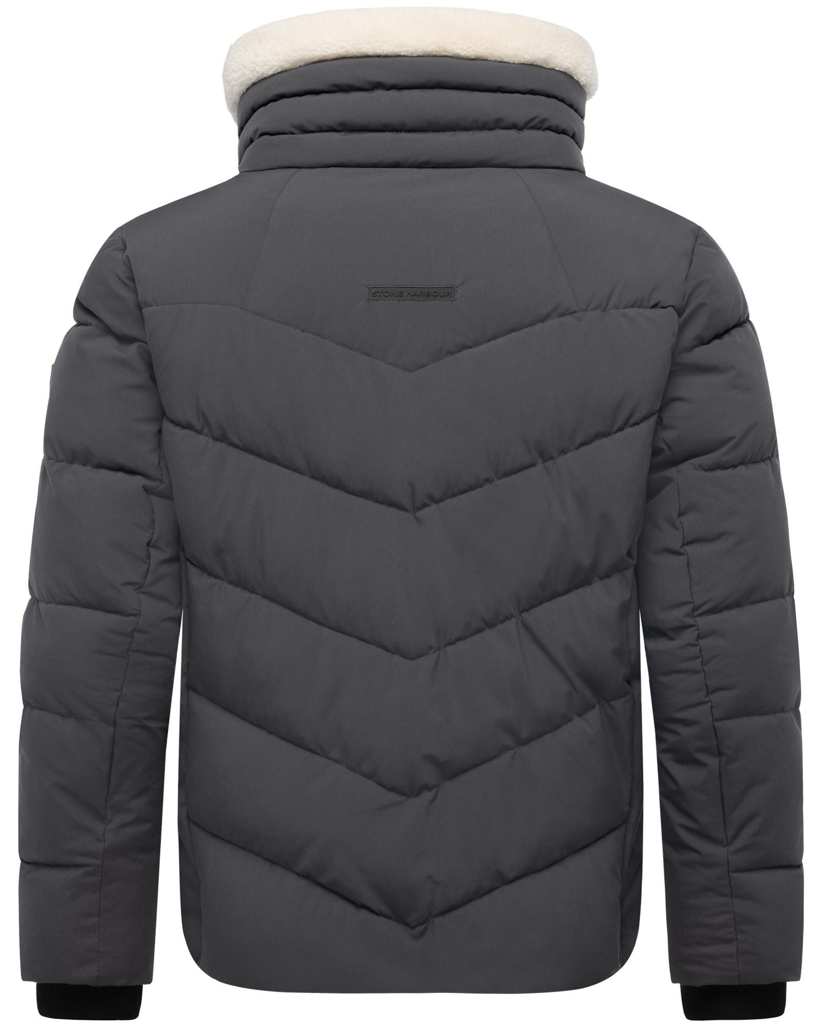 Stone Harbour Steppjacke Ansello XX Gesteppte Herrenjacke mit Teddy-Kunstfell-Kragen
