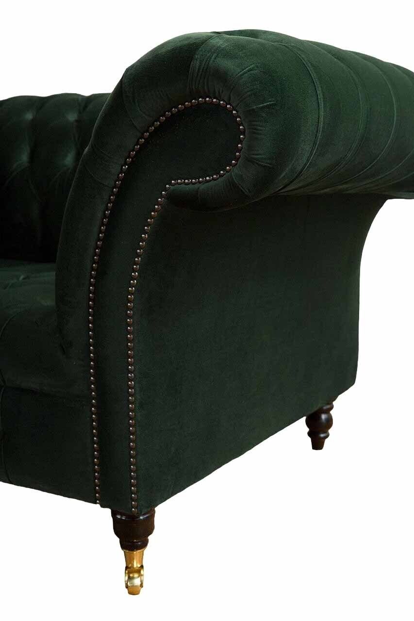 JVmoebel Sessel Textil Made In Relax Europe Wohnzimmer Polster Sitzer Design Luxus, Grün Sessel