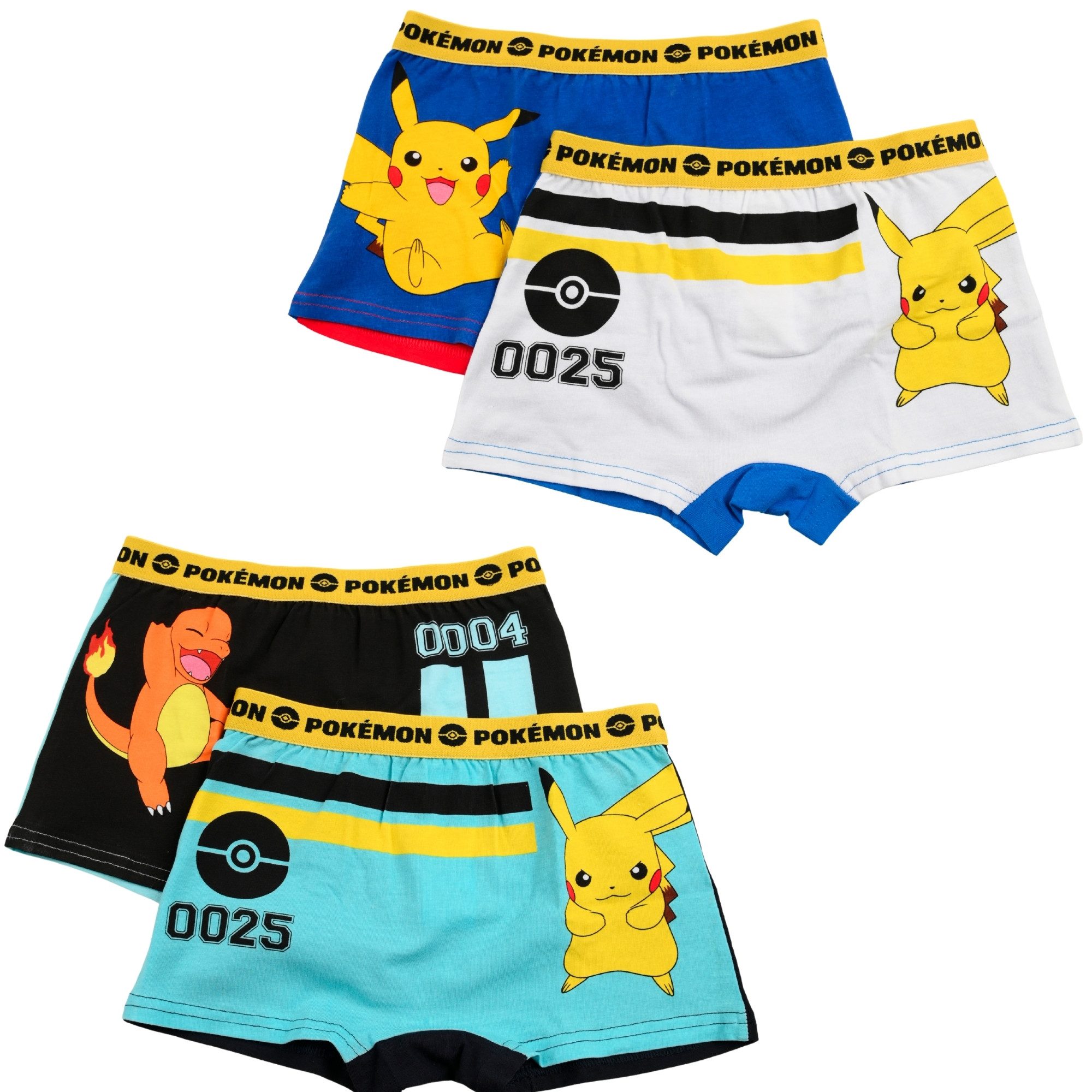 POKÉMON Boxershorts Pokemon Boxershorts Jungen 4er Pack