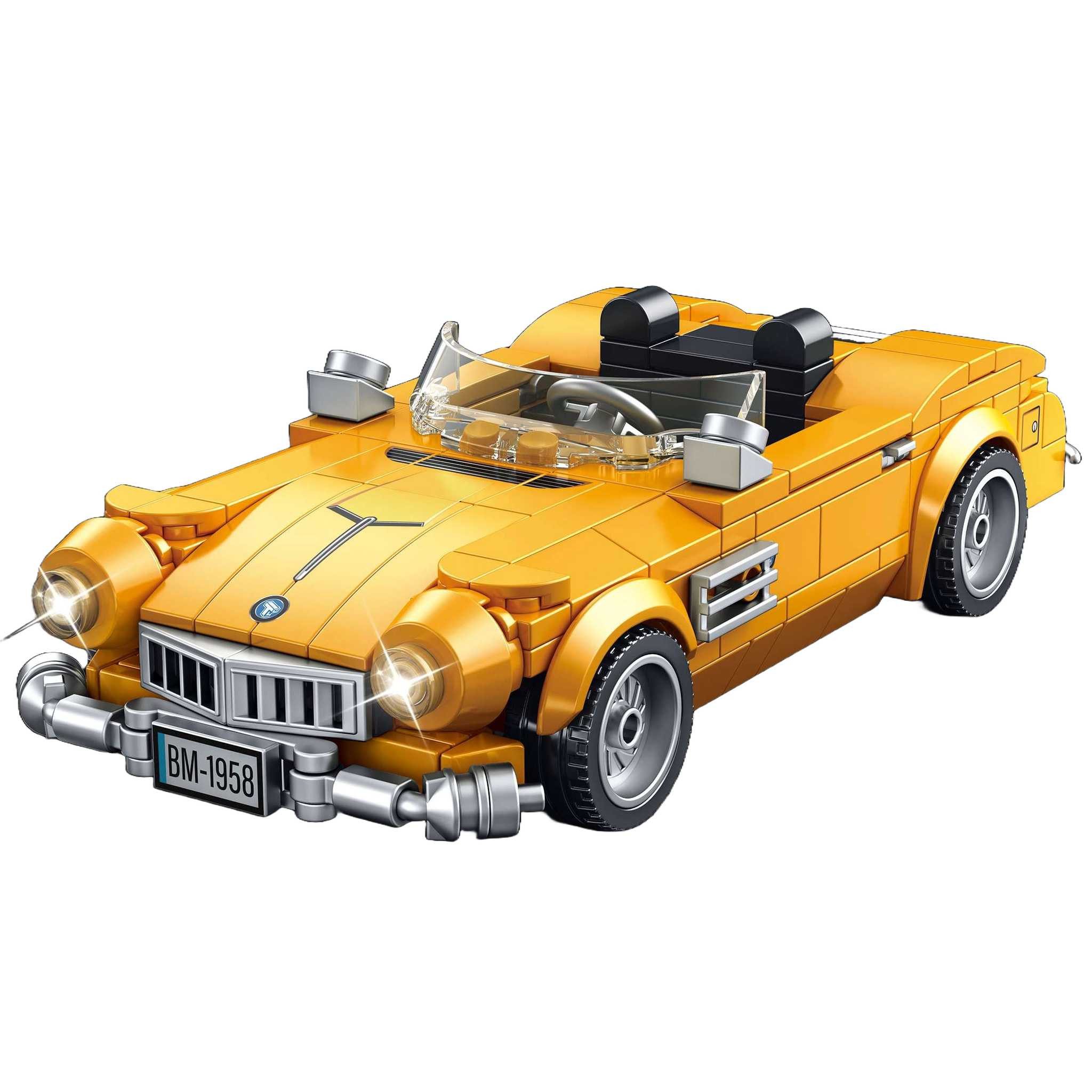 TaiGaoLe T1097 - gelbes Cabrio inkl. Vitrine (TGL) Spielbausteine