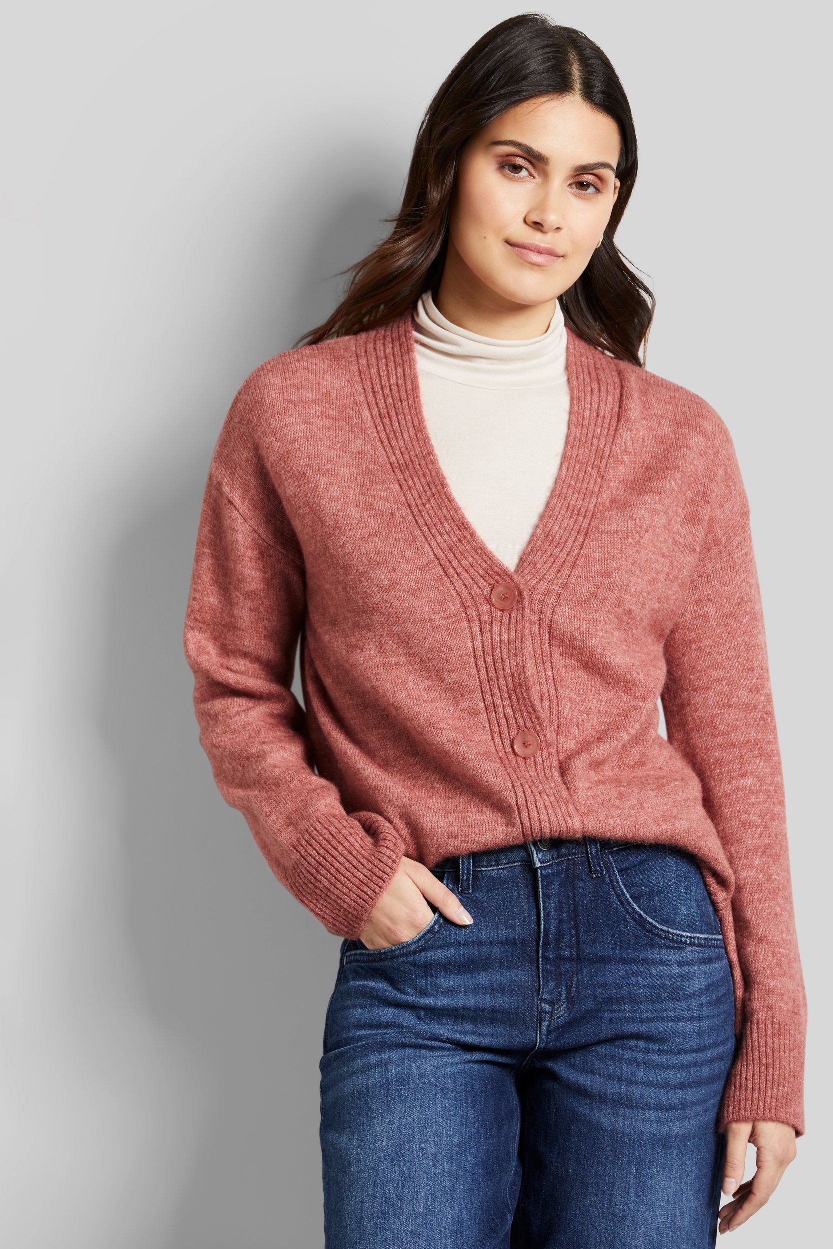 bugatti Strickjacke aus Wollmischung