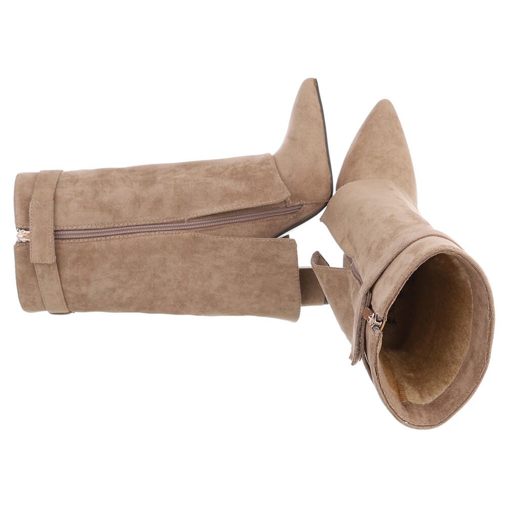 Ital-Design Modische Stiefeletten mit hohem Schaft für Damen High-Heel-Stie günstig online kaufen