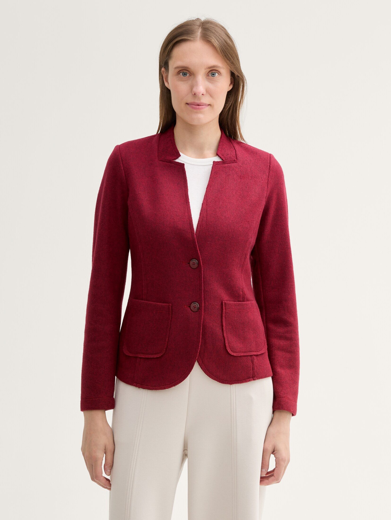 Jackenblazer Blazer mit aufgesetzten Taschen