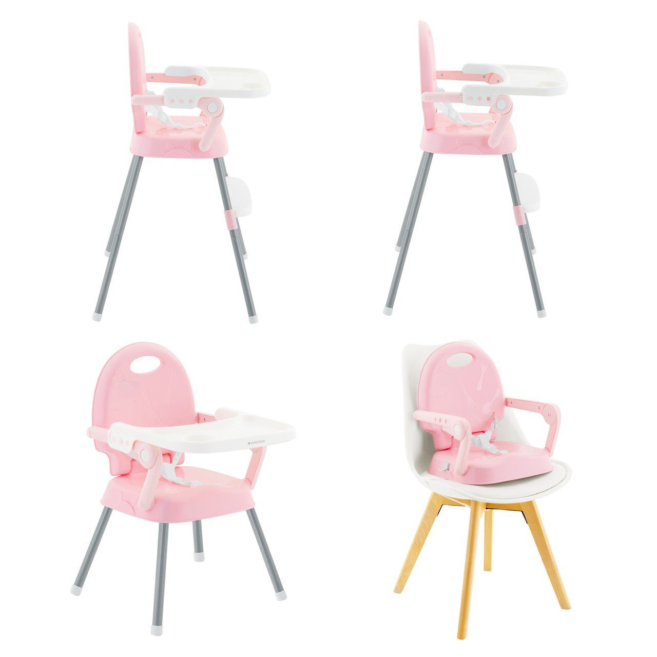 Sitzerhöhung Kinderhochstuhl niedriger in Kikkaboo Fütterungsstuhl, 3 Hochstuhl rosa Spoony, 1