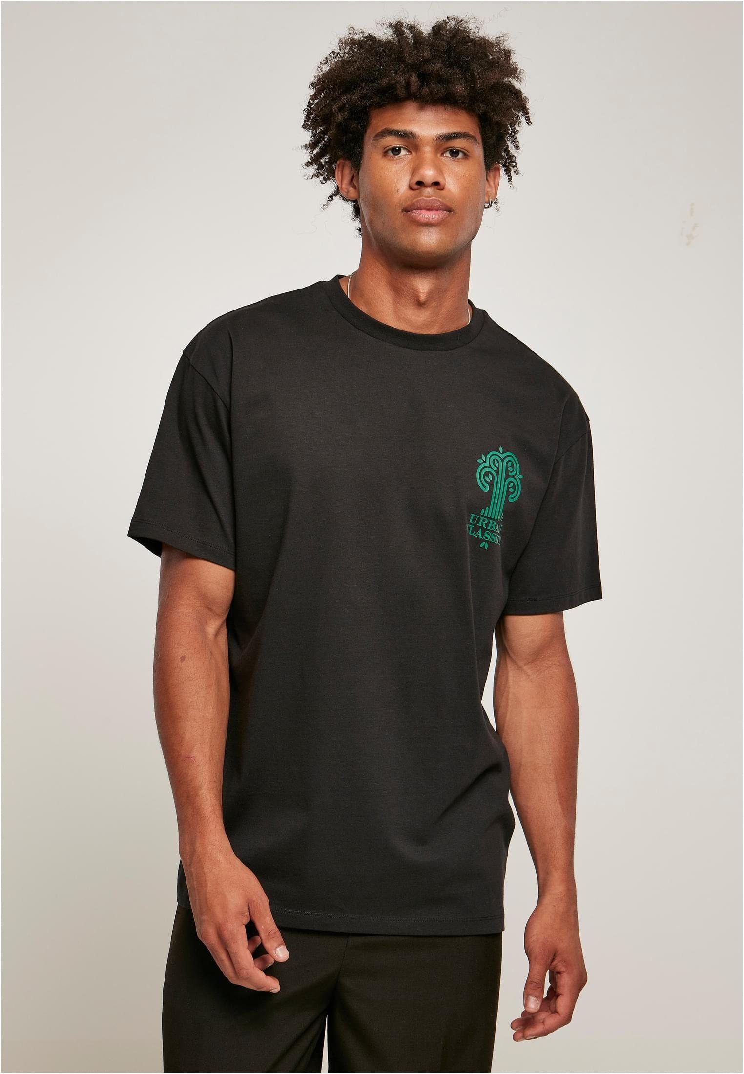 URBAN CLASSICS Kurzarmshirt Herren Organic Tree Logo Tee (1-tlg) black | T-Shirts