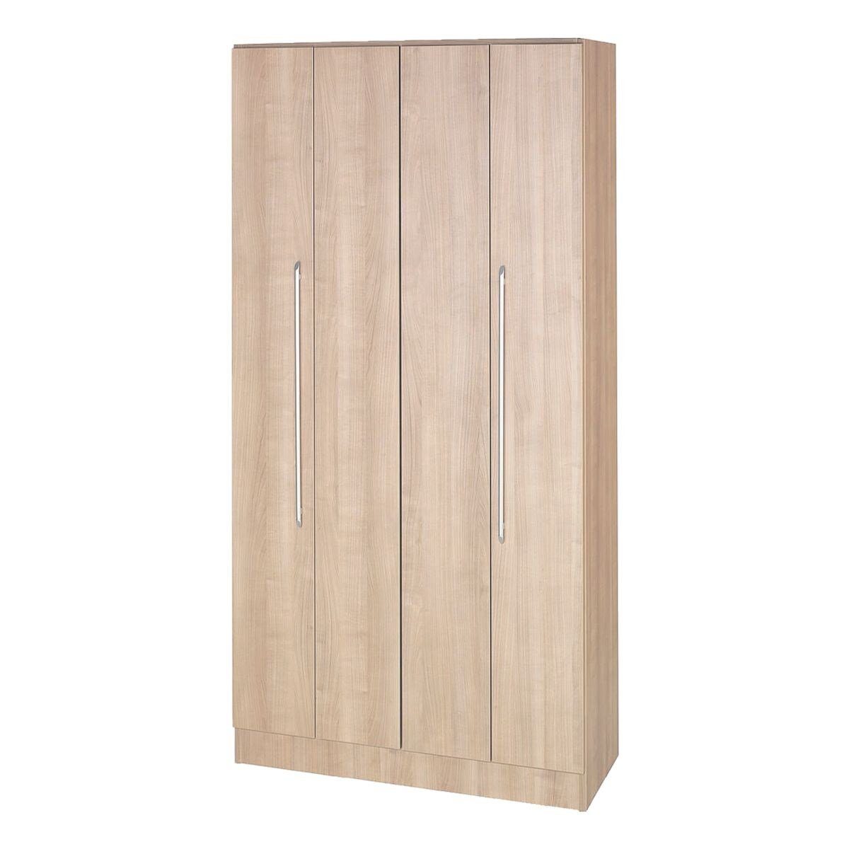 Schrank Havanna cm extrabreit, Nussbaum 100x200,4 Falttüren, HAMMERBACHER Q-Line Aktenschrank