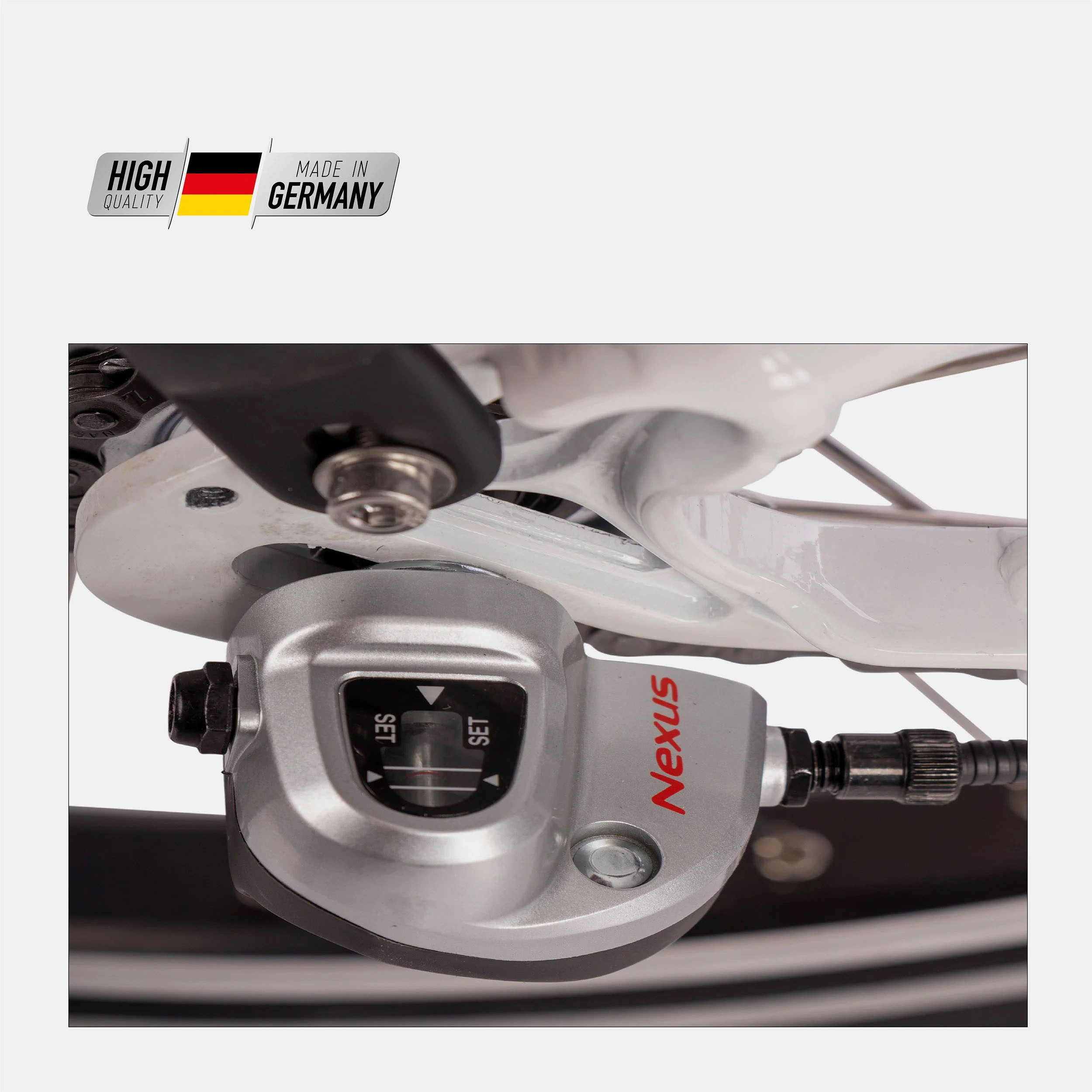 SAXONETTE E-Bike Folding Bike Compact Comfort Plus 2.0, 3-speed, hub gears, front motor, 360 Wh, (with battery charger), pedelec, electric bicycle for women and men