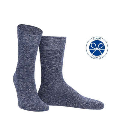 Wilox Komfortsocken für Herren Sommer Socke aus Leinen-/Viskosemischung (Packung, 1-Paar) Leinen-/Viskosemischung