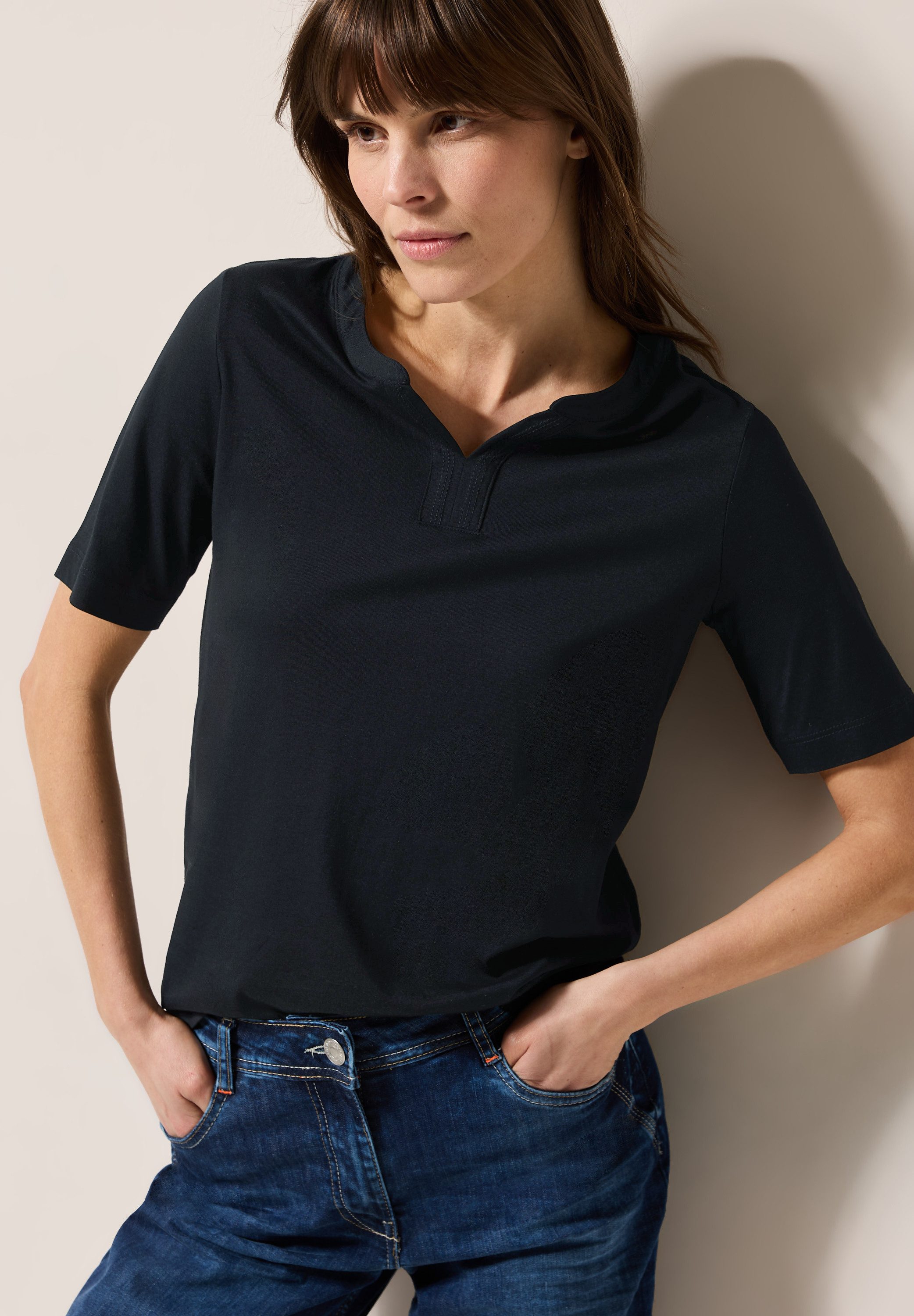 CECIL T-Shirt im soften Baumwoll-Mix