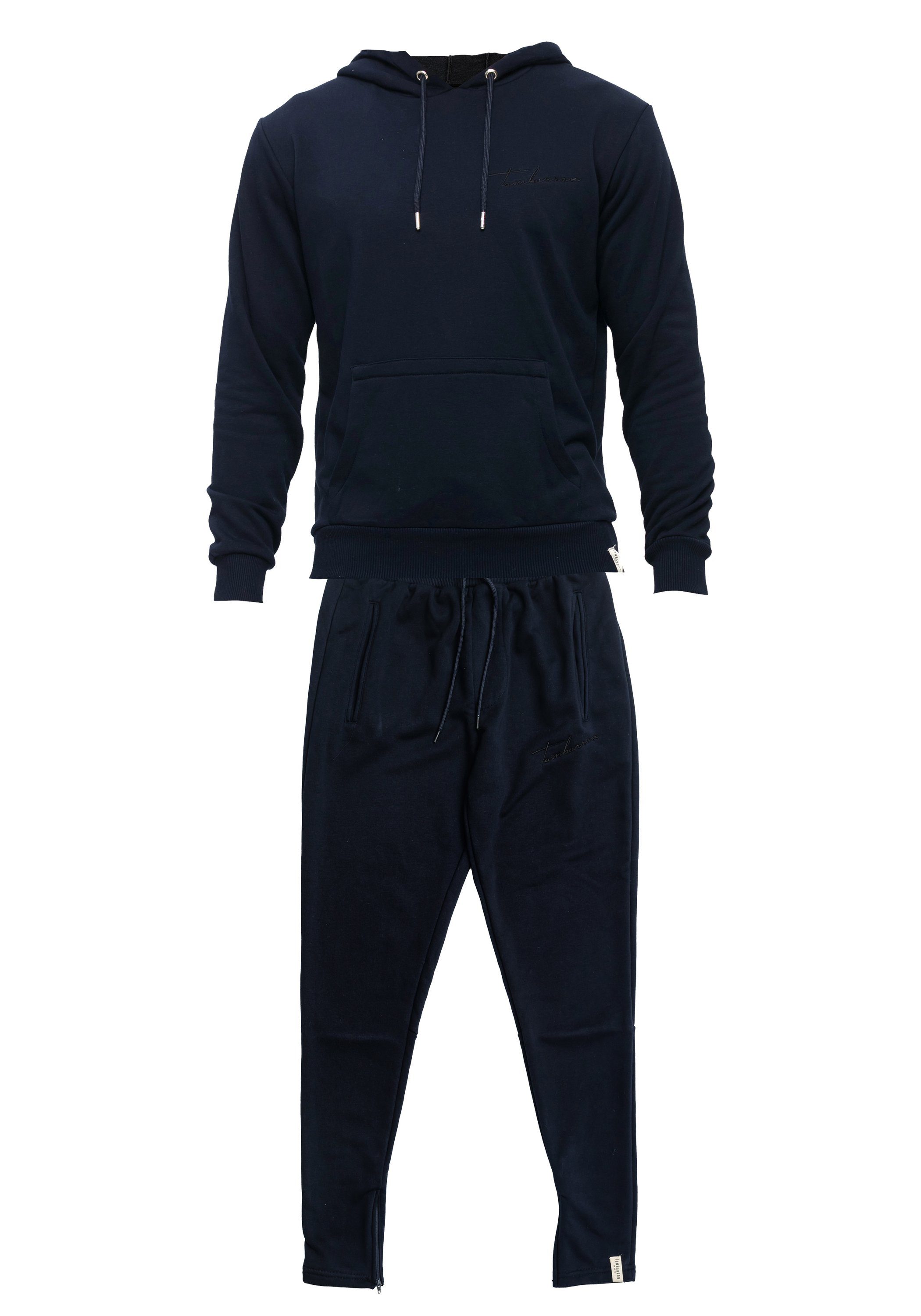 Tom Barron Jogginganzug mit Label-Print, mit Kapuze