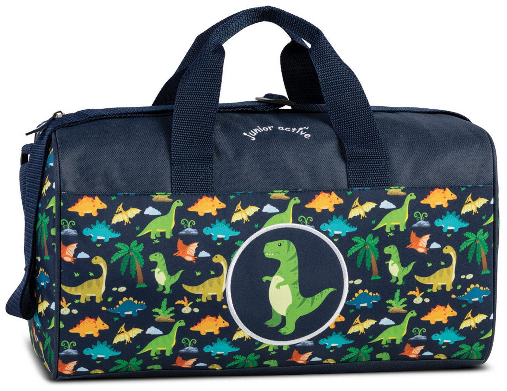 Ebaxx Sporttasche Kinder Sport Reise Tasche Jungen Mädchen Dino Hund Katze Löwe Auto