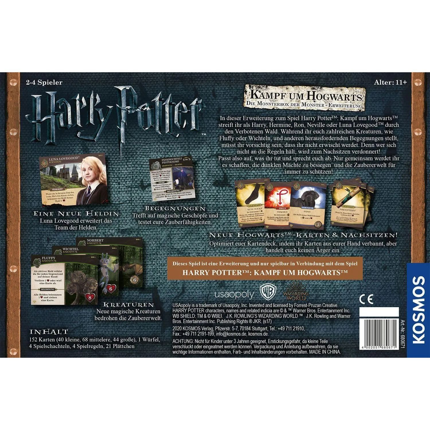 Kosmos Spiel Harry Potter - Kampf um Hogwarts - Die Monsterbox der Monster -...