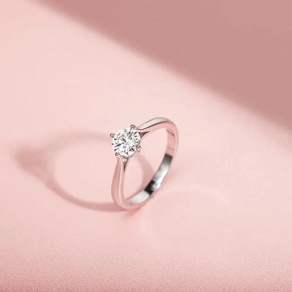 ROUGEMONT Verlobungsring Eleganter Damenring Verlobungsring 6,5mm 1,0ct, Echtschmuck mit Echtheitszertifikat