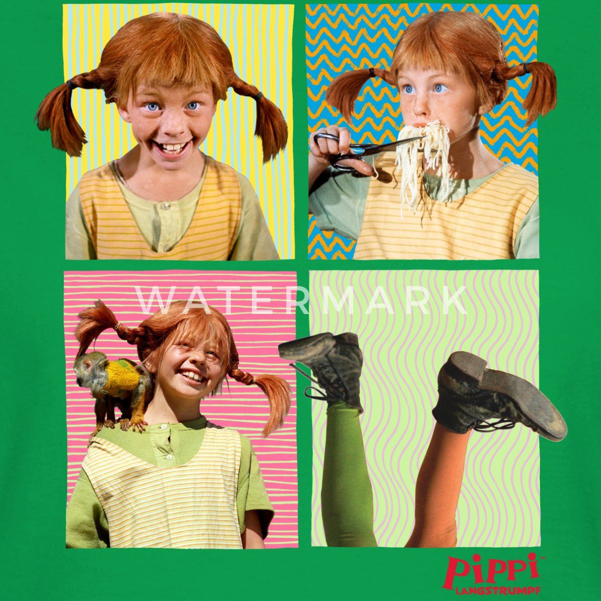 Spreadshirt T-Shirt Pippi Langstrumpf Portraits Von Pippi Frauen T-Shirt (1 günstig online kaufen