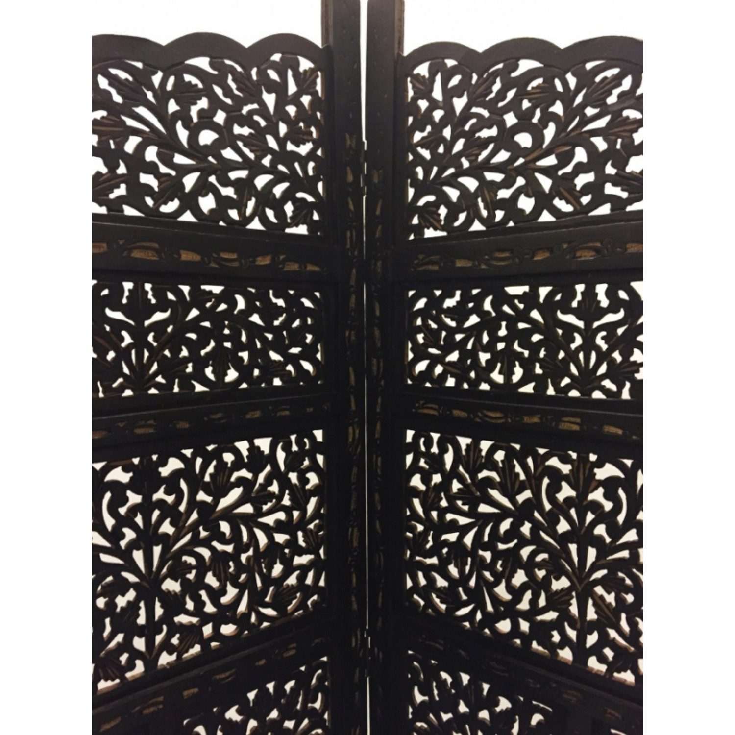 Marrakesch Orient & Mediterran Interior Paravent Orientalischer Paravent aus Holz saraswati (1 St), Handarbeit