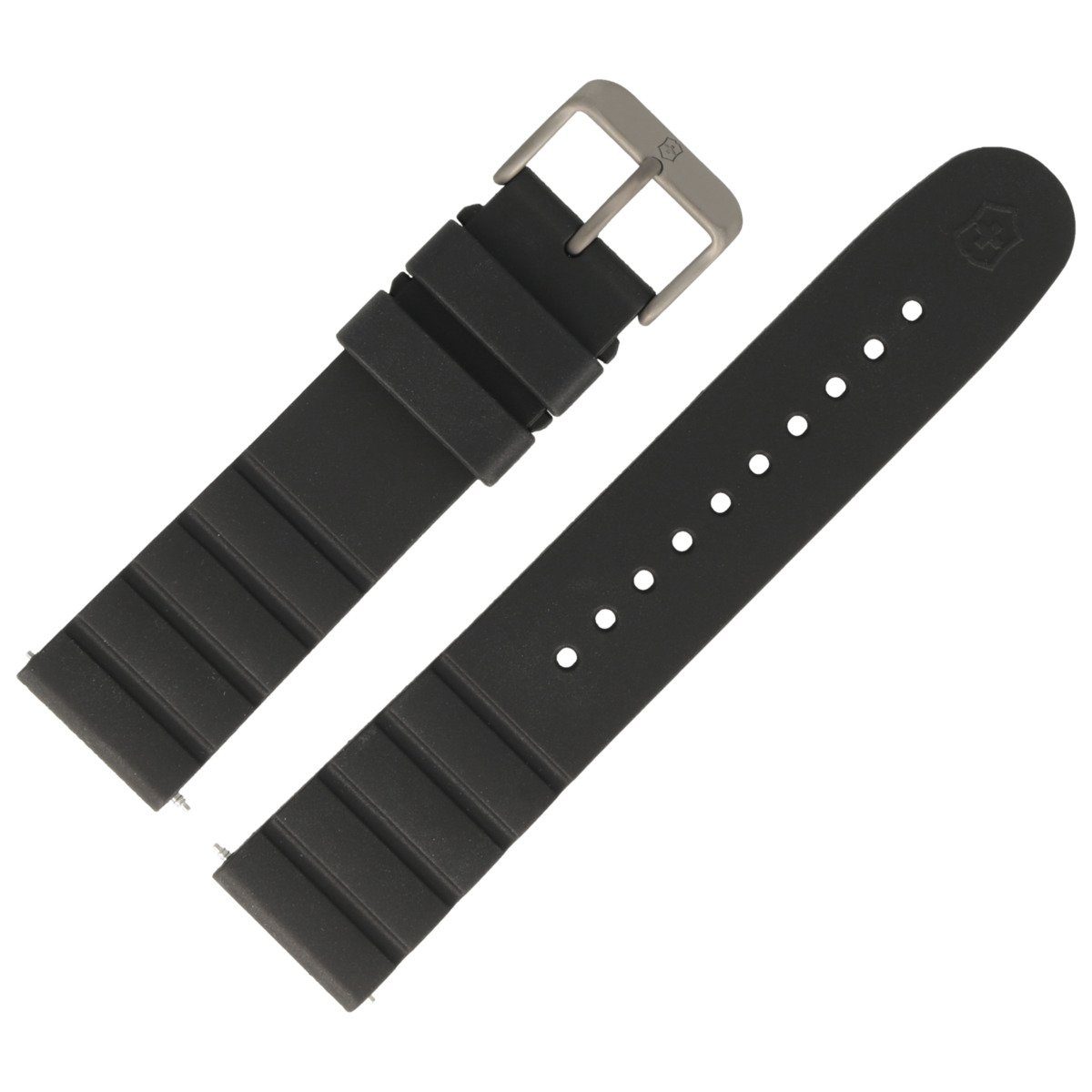 Uhrenarmband 21mm Kunststoff Schwarz 005104.1