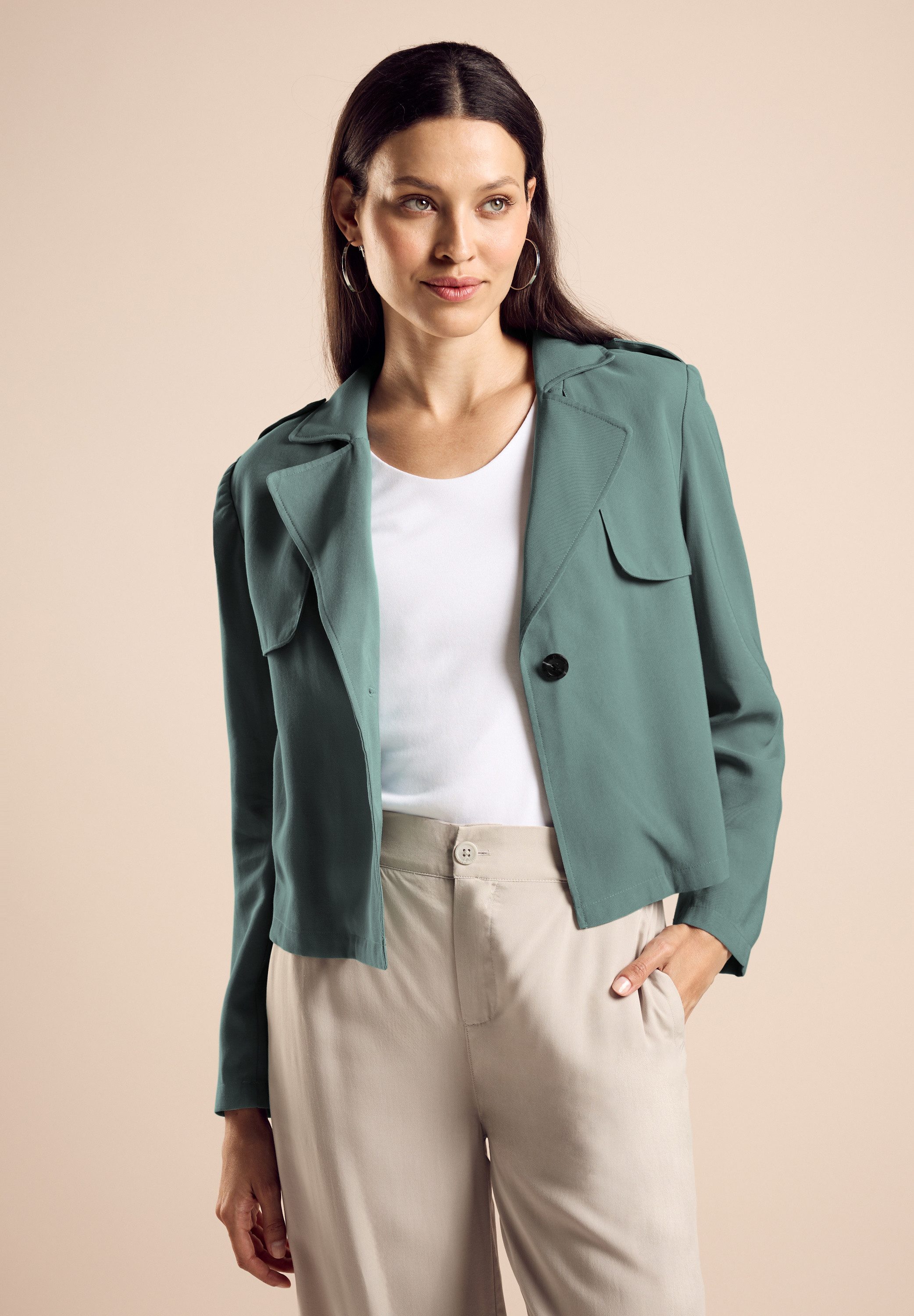 STREET ONE Kurzjacke mit Reverskragen