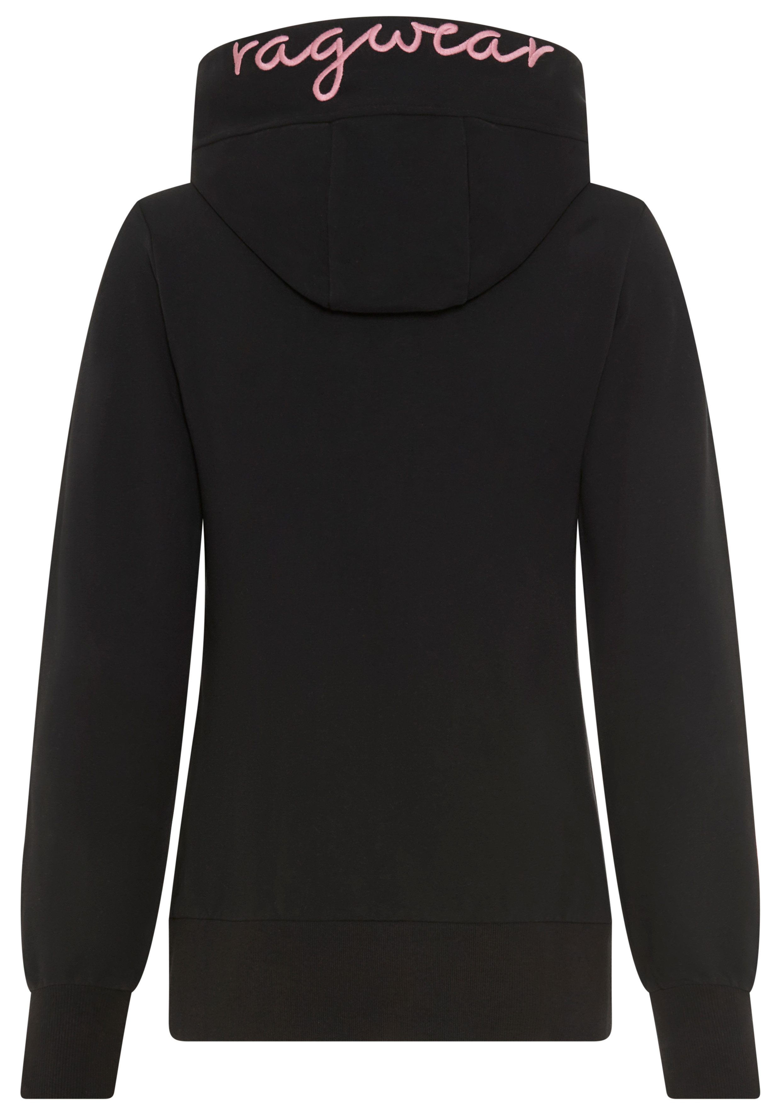Ragwear Kapuzensweatjacke NESKIA ZIP B O mit hochgeschnittener Kapuze mit Kordel – Bild 5 von 5