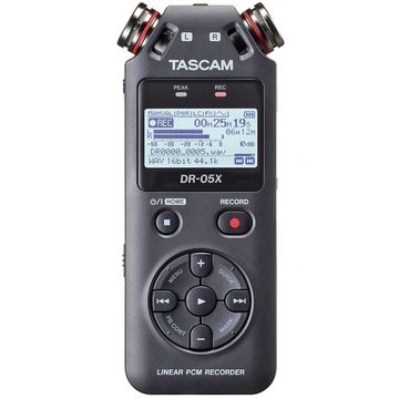 Tascam Tascam DR-05X Audio-Recorder mit Fell-Windschutz Digitales Aufnahmegerät