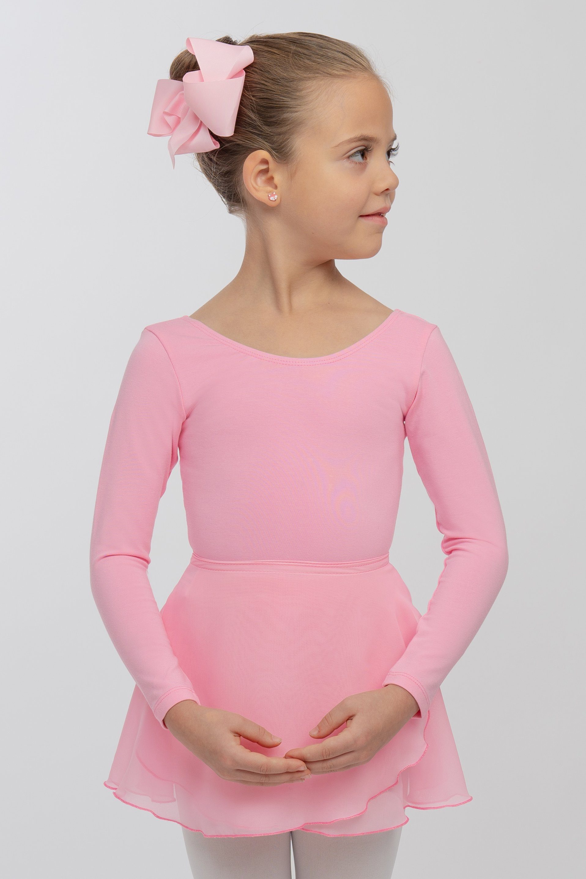 tanzmuster Wickelrock Ballettrock Emma zum Binden fürs Kinder Ballett rosa