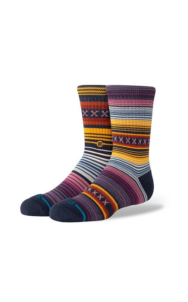 Stance Socken Kinder-Tagessocke Crew Curren Kids violett/bunt - 1 Paar