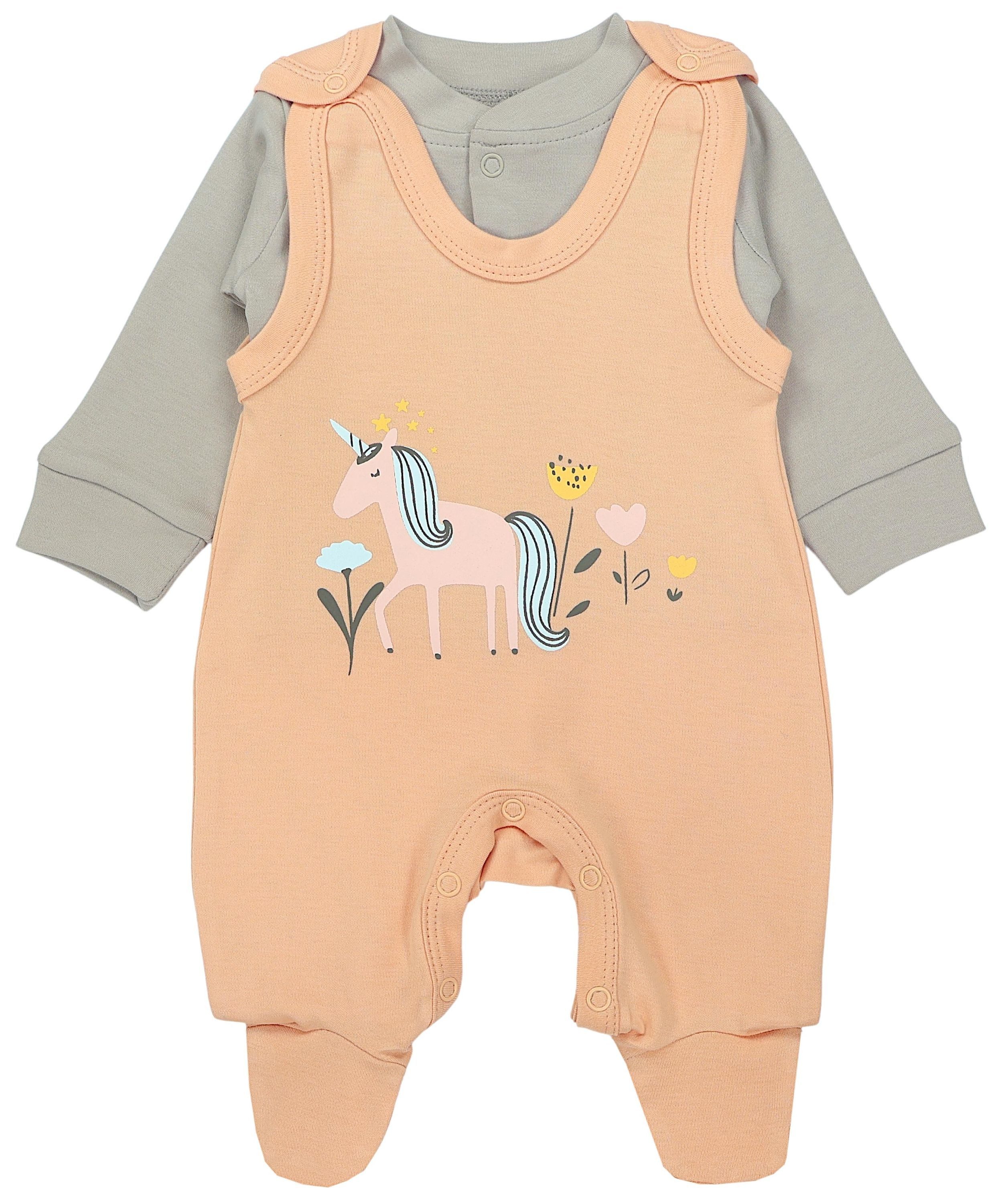 TupTam Strampler TupTam Baby Mädchen Jungen Strampler mit Langarmshirt Aufdruck Spruch