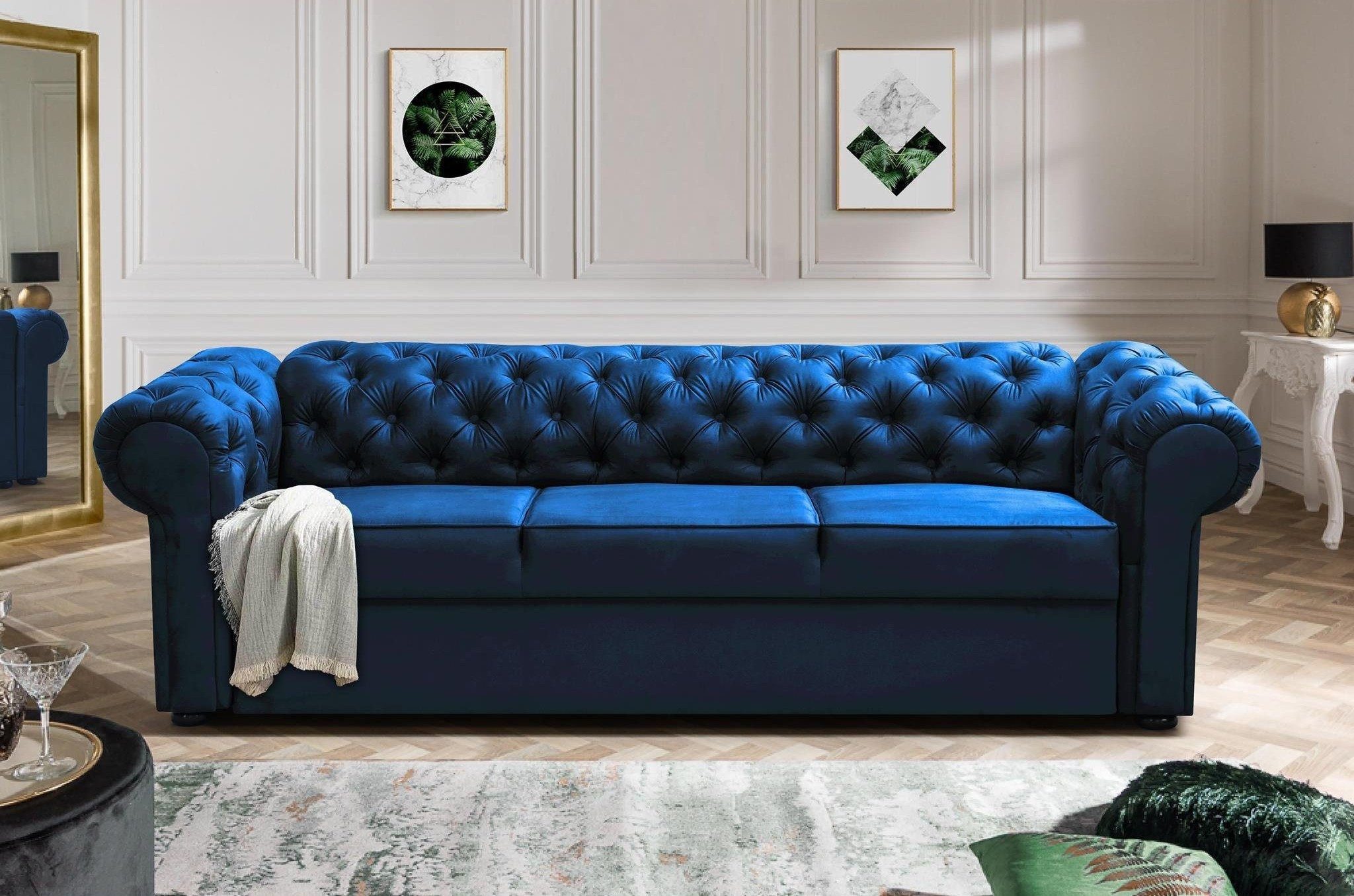 MOEBLO Chesterfield-Sofa Sofa AVIA, Couch Polstermöbel günstig online kaufen