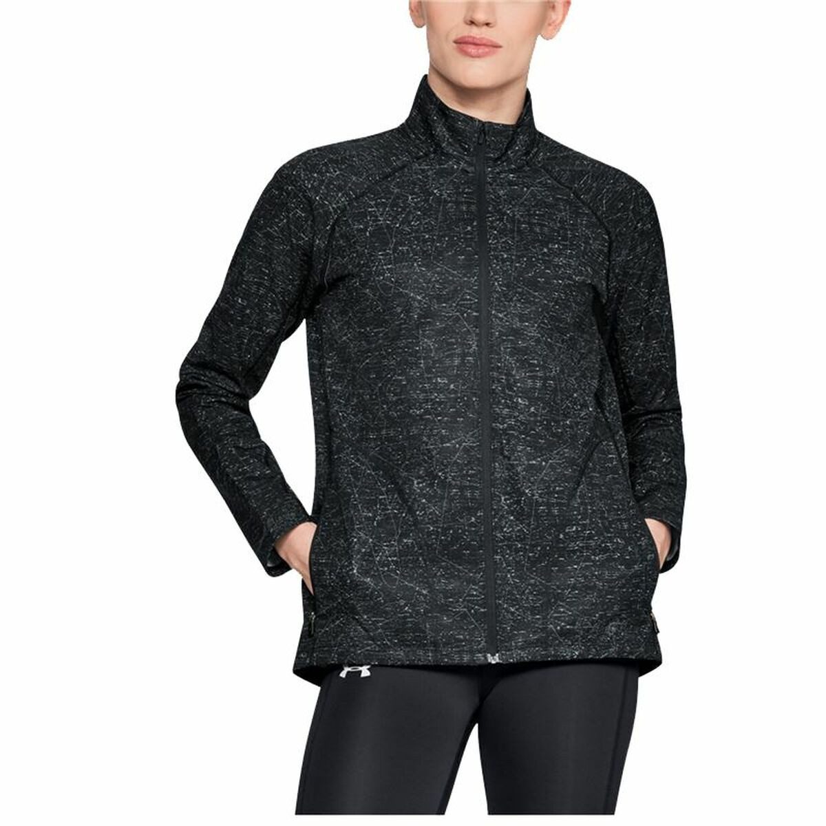 Under Armour® Trainingsjacke Sportjacke für Frauen Under Armour Storm Printed Dunkelgrau