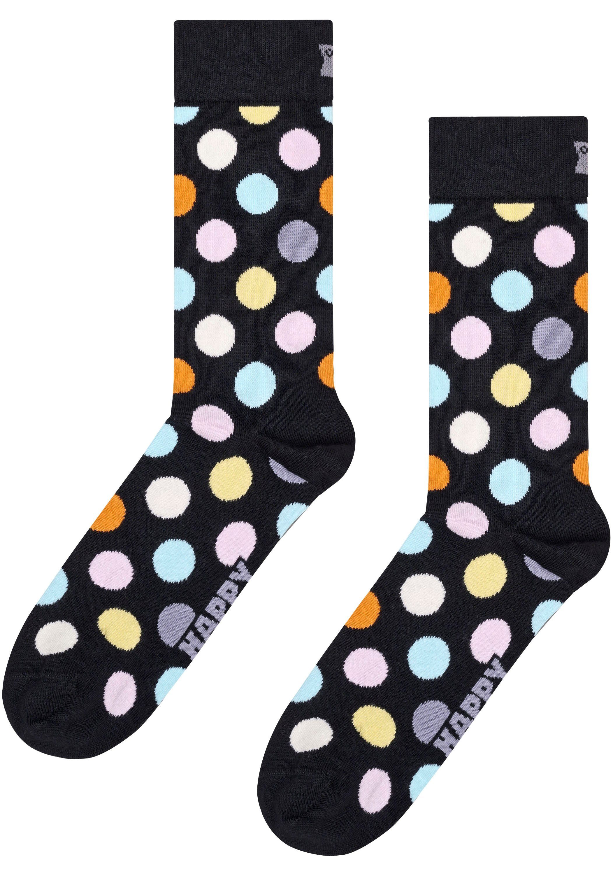 Socks & & Strip Big Socken Happy Diamond Faded Dot Socks (3-Paar)