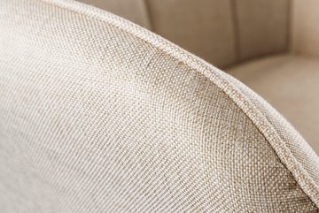 riess-ambiente Sessel SCANDINAVIA beige / natur (Einzelartikel, 1-St), Wohnzimmer · Stoffbezug · Massivholz · Relax