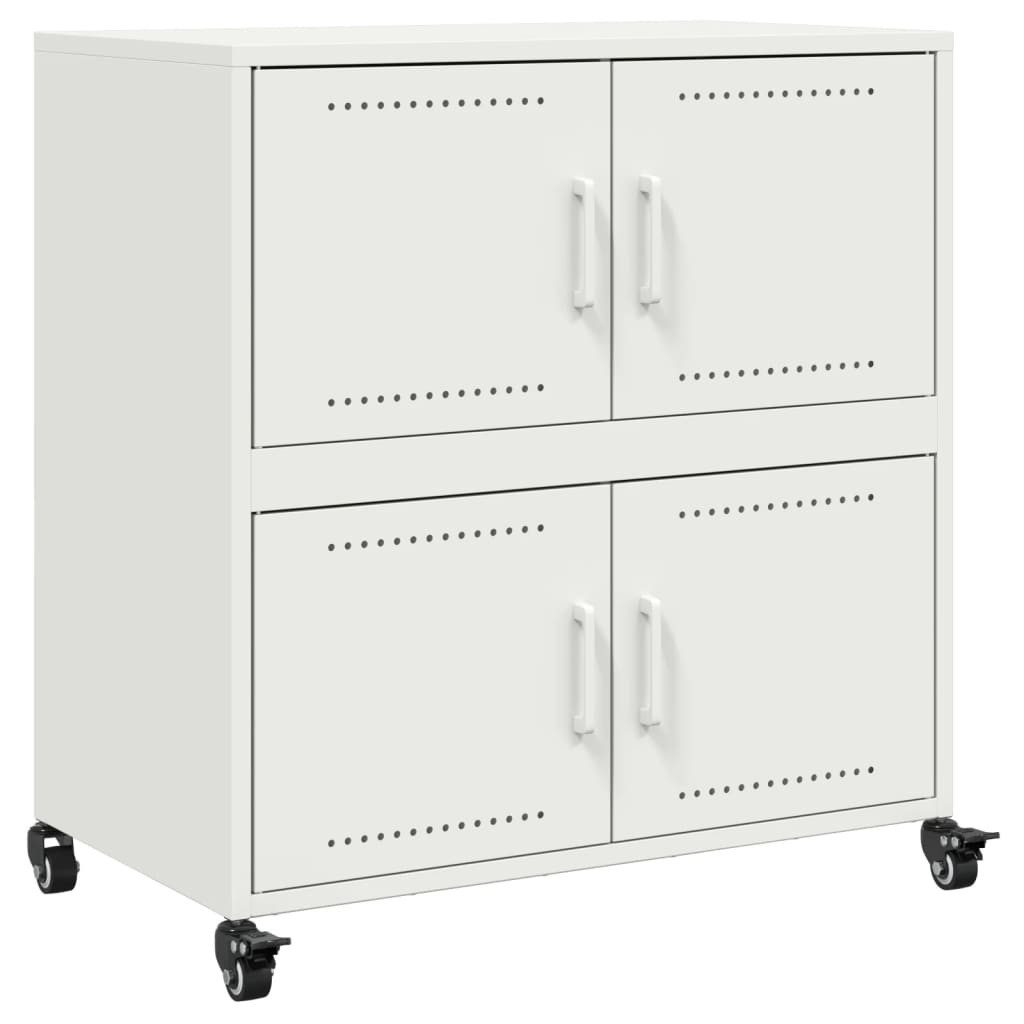 vidaXL Sideboard Sideboard Weiß 68,5x39x72 cm Stahl (1 St) günstig online kaufen