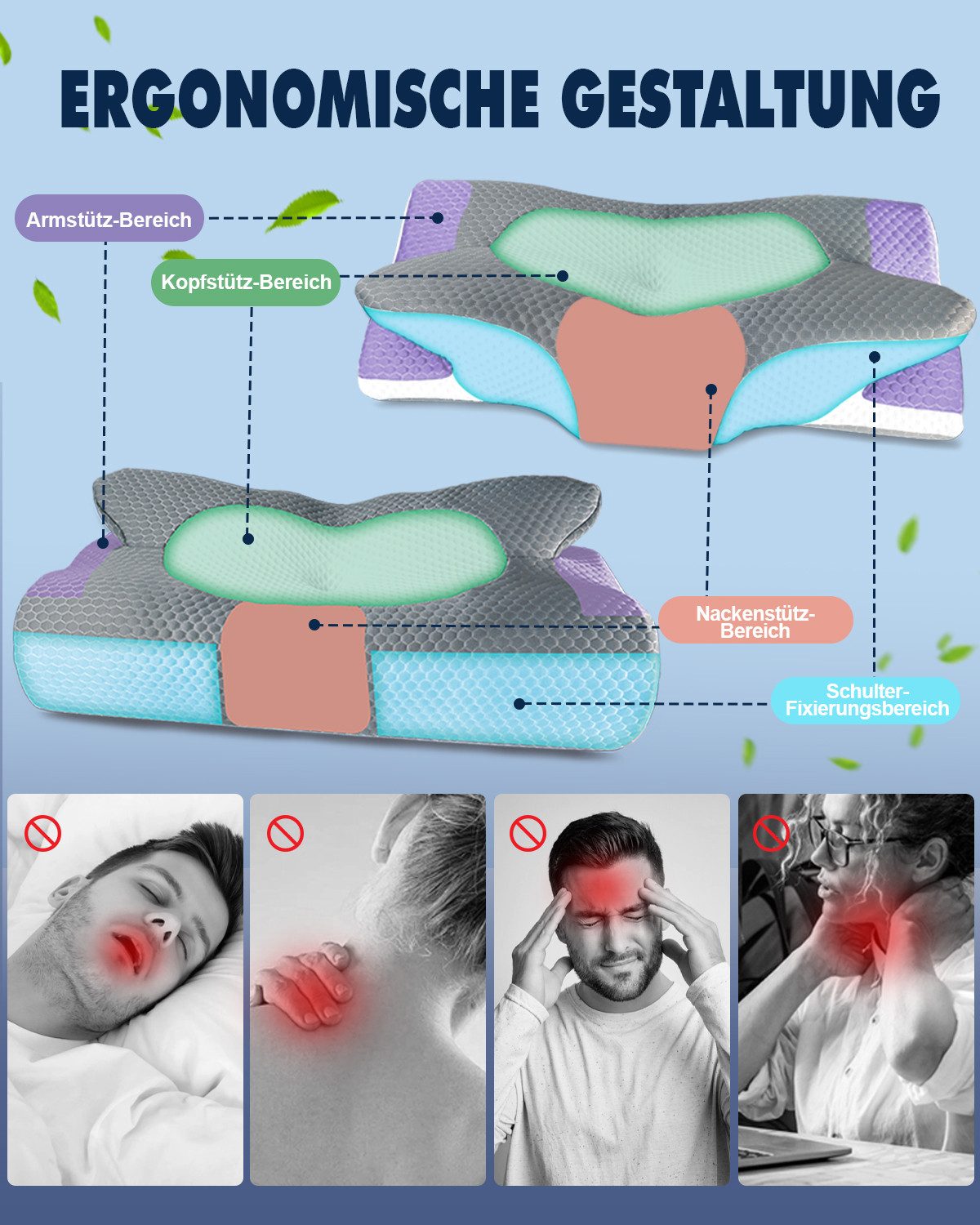 Esun Kopfkissen Memory Foam Kissen Kopfkissen, günstig online kaufen