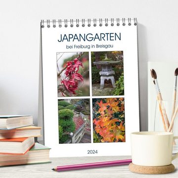 CALVENDO Wandkalender Japangarten (Tischkalender 2024 DIN A5 hoch), CALVENDO Monatskalender