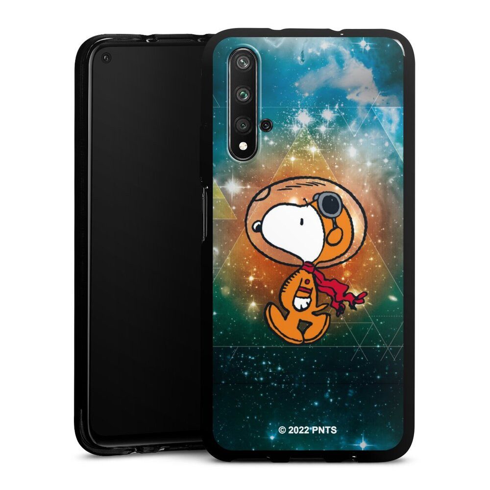 DeinDesign Handyhülle Snoopy Astronaut Offizielles Lizenzprodukt, Huawei Nova 5T Silikon Hülle Bumper Case Handy Schutzhülle