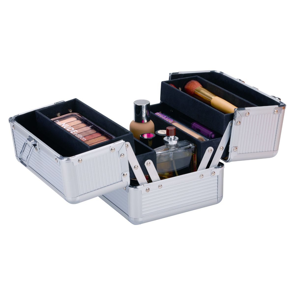 Mexx Kosmetikkoffer MEXX Kosmetikkoffer Aluminium Silber - Kompakt & Leicht