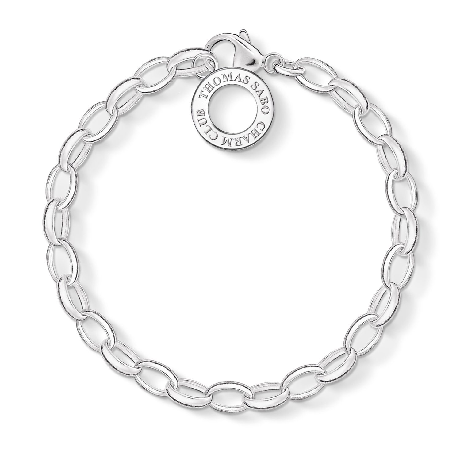 THOMAS SABO Armband Thomas Sabo X0032-001-12-M Charm-Armband Classic Gross Sterling-Silbe