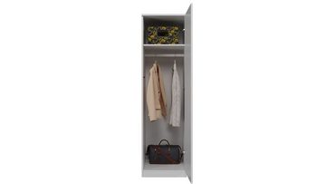 ibonto Garderobenschrank Eleganter Eckschrank: Viel Stauraum mit TIP-ON-System